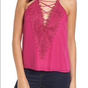 Posie Strappy Camisole in Berry Pink